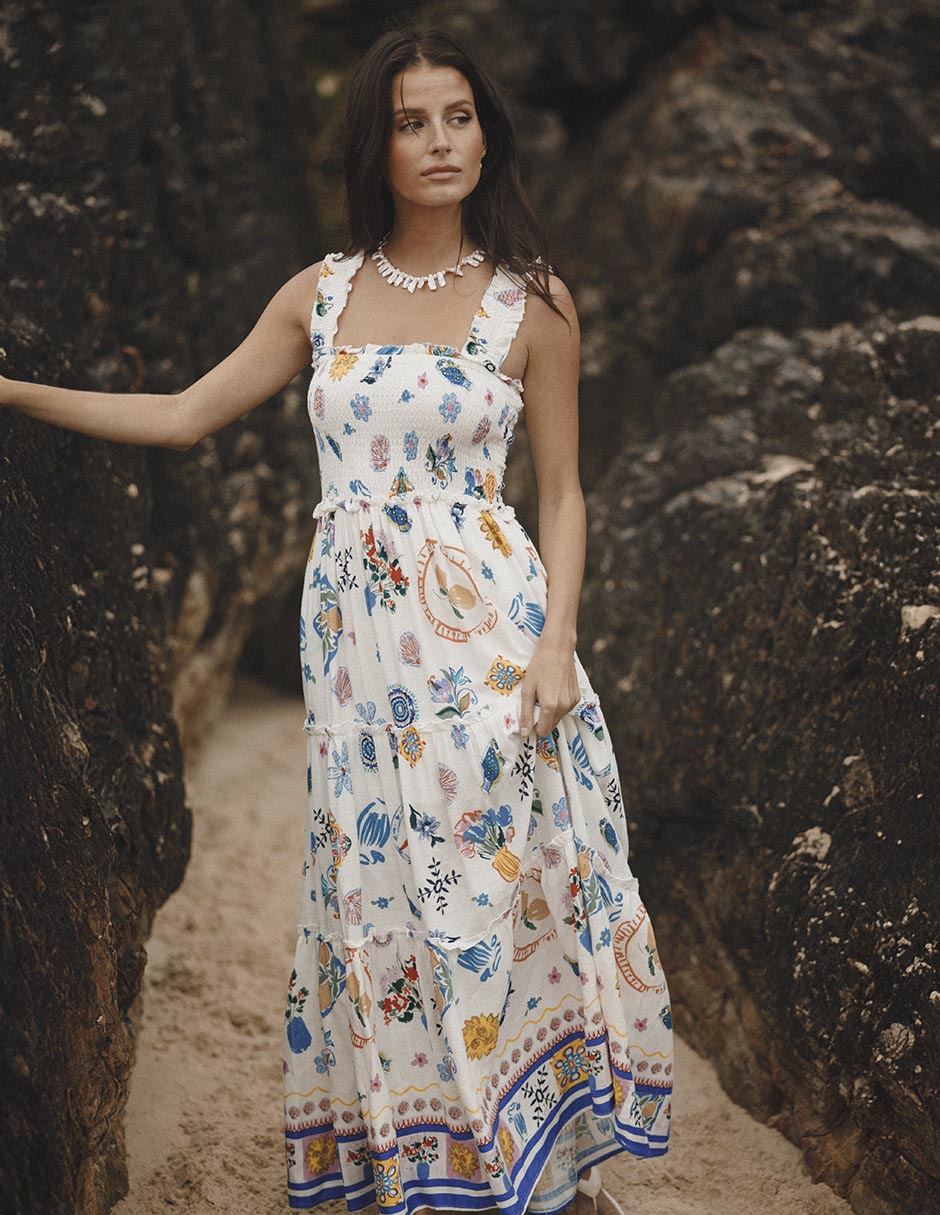 Vestido largo casual para mujer