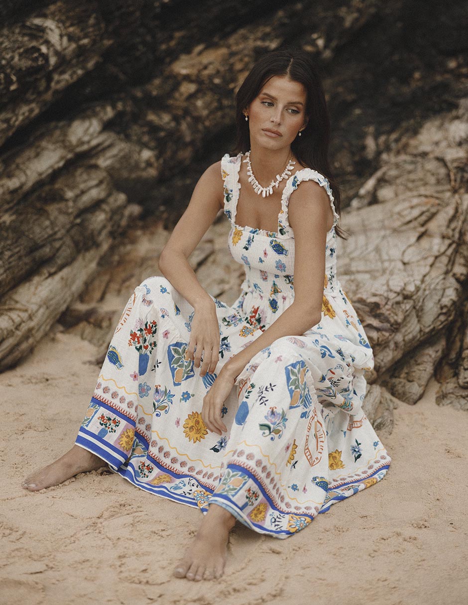 Vestido largo casual para mujer
