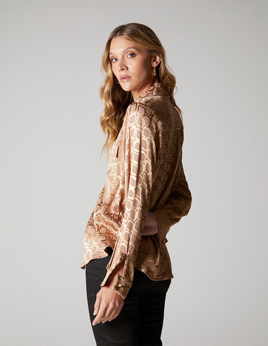 Blusa manga larga para mujer