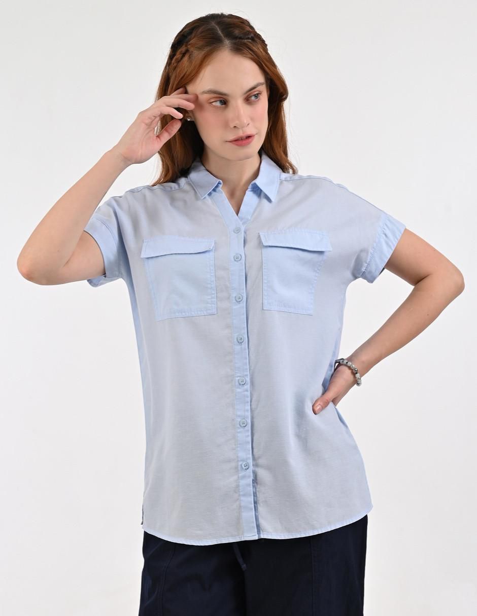 Blusa manga corta para mujer