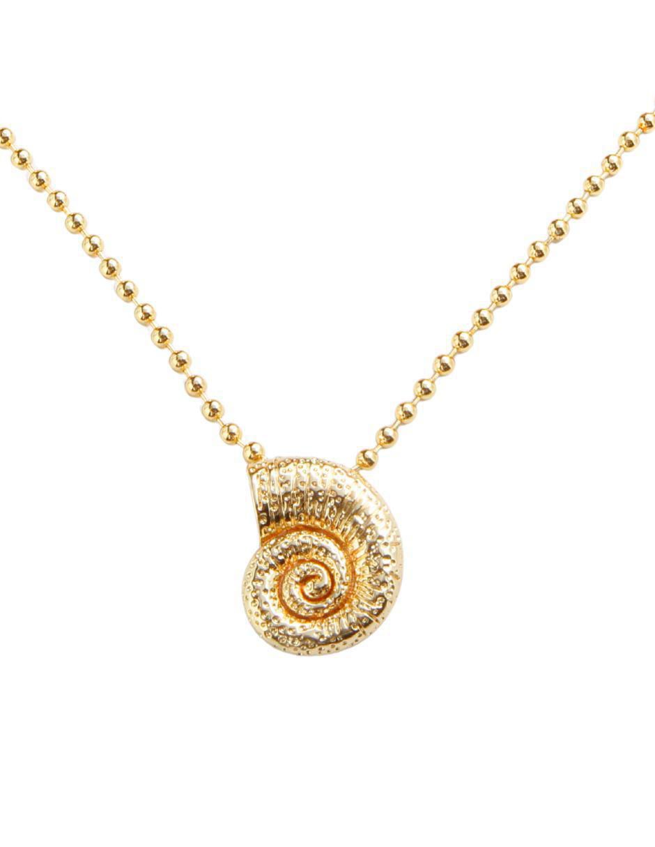 Collar caracol Orviane con acabado baño de oro 18 K Collar caracol Orviane con acabado baño de oro 18 K