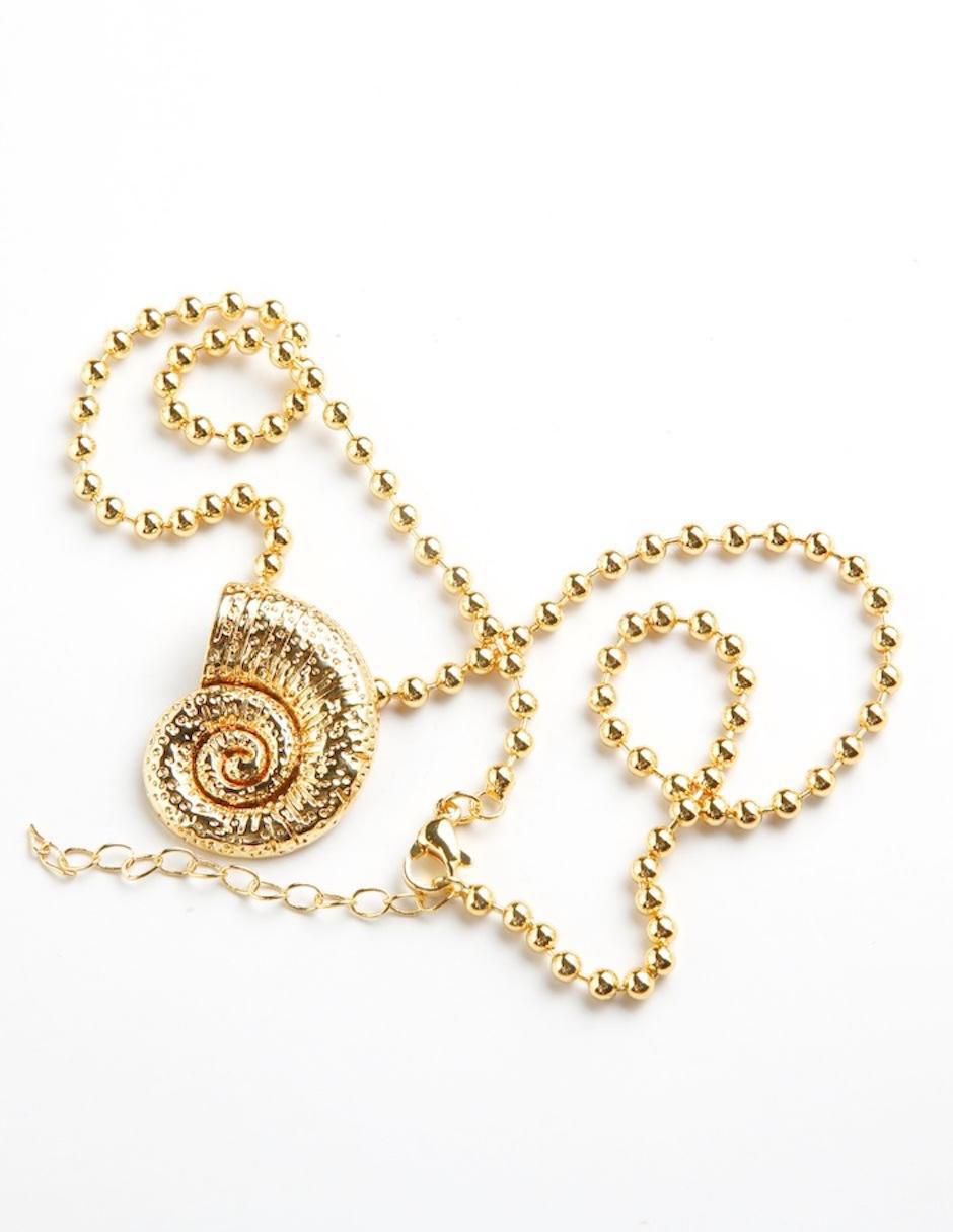 Collar caracol Orviane con acabado baño de oro 18 K 3