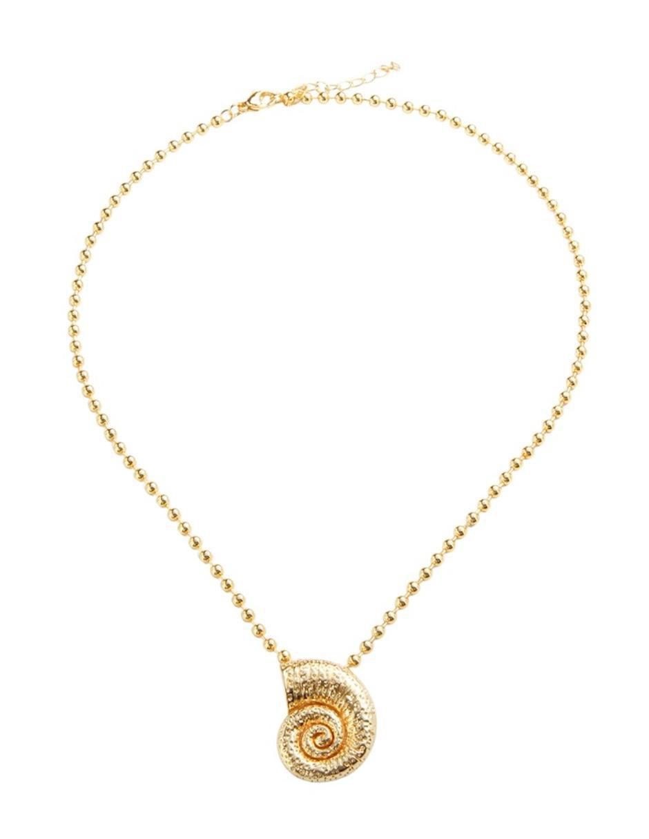 Collar caracol Orviane con acabado baño de oro 18 K 8