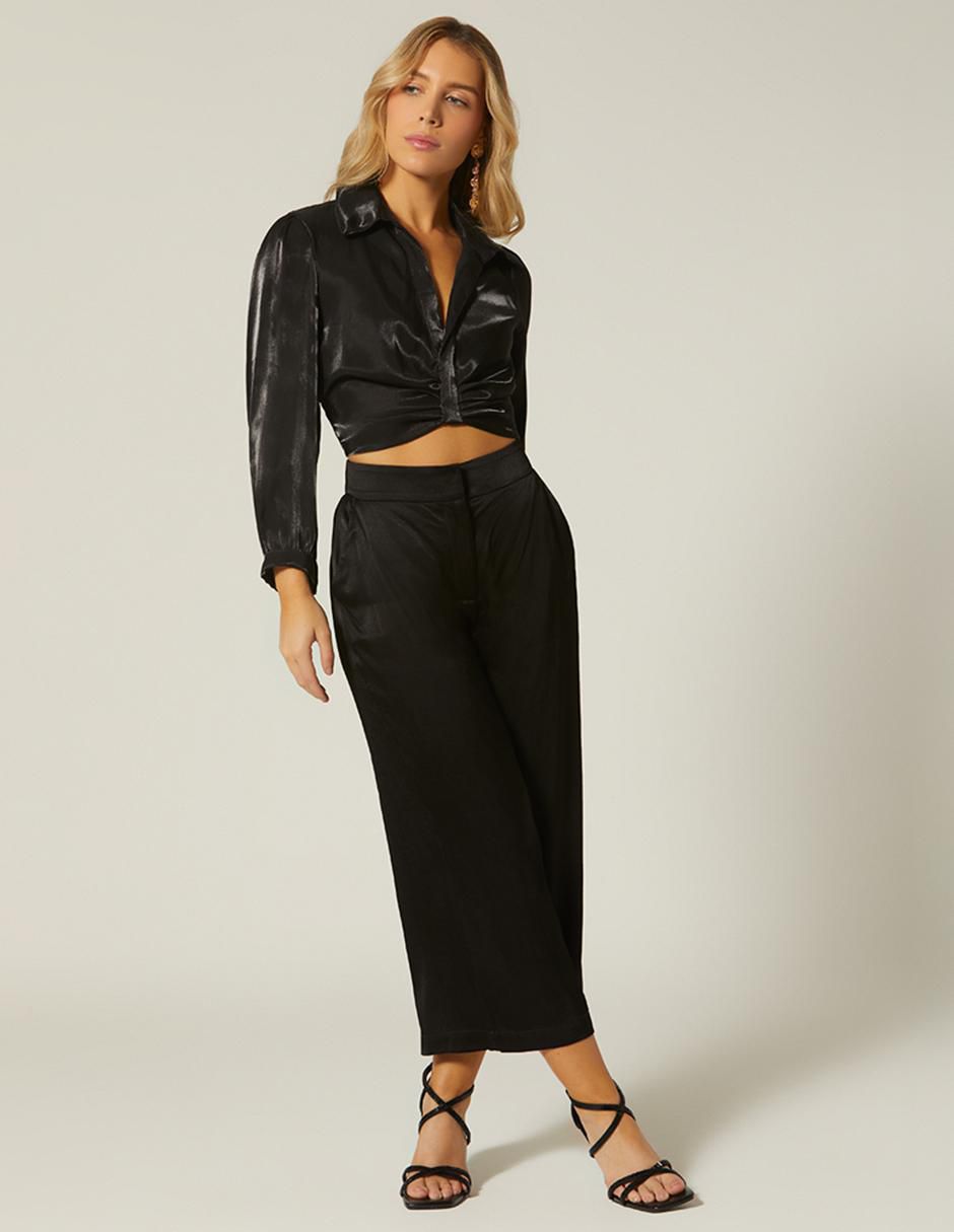 Pantalón capri amplio para mujer 3