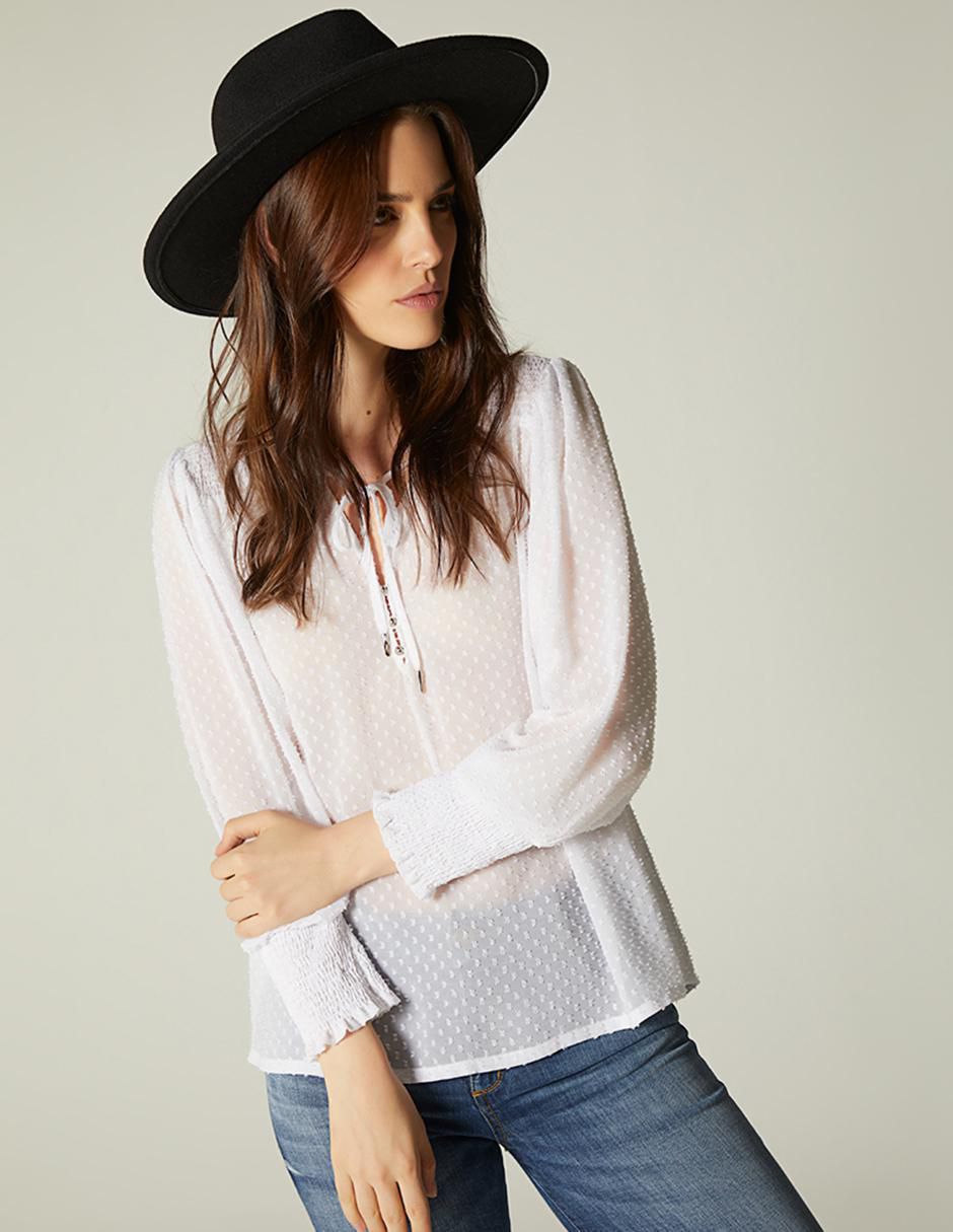 Blusa Sanctuary manga larga para mujer Blusa Sanctuary manga larga para mujer