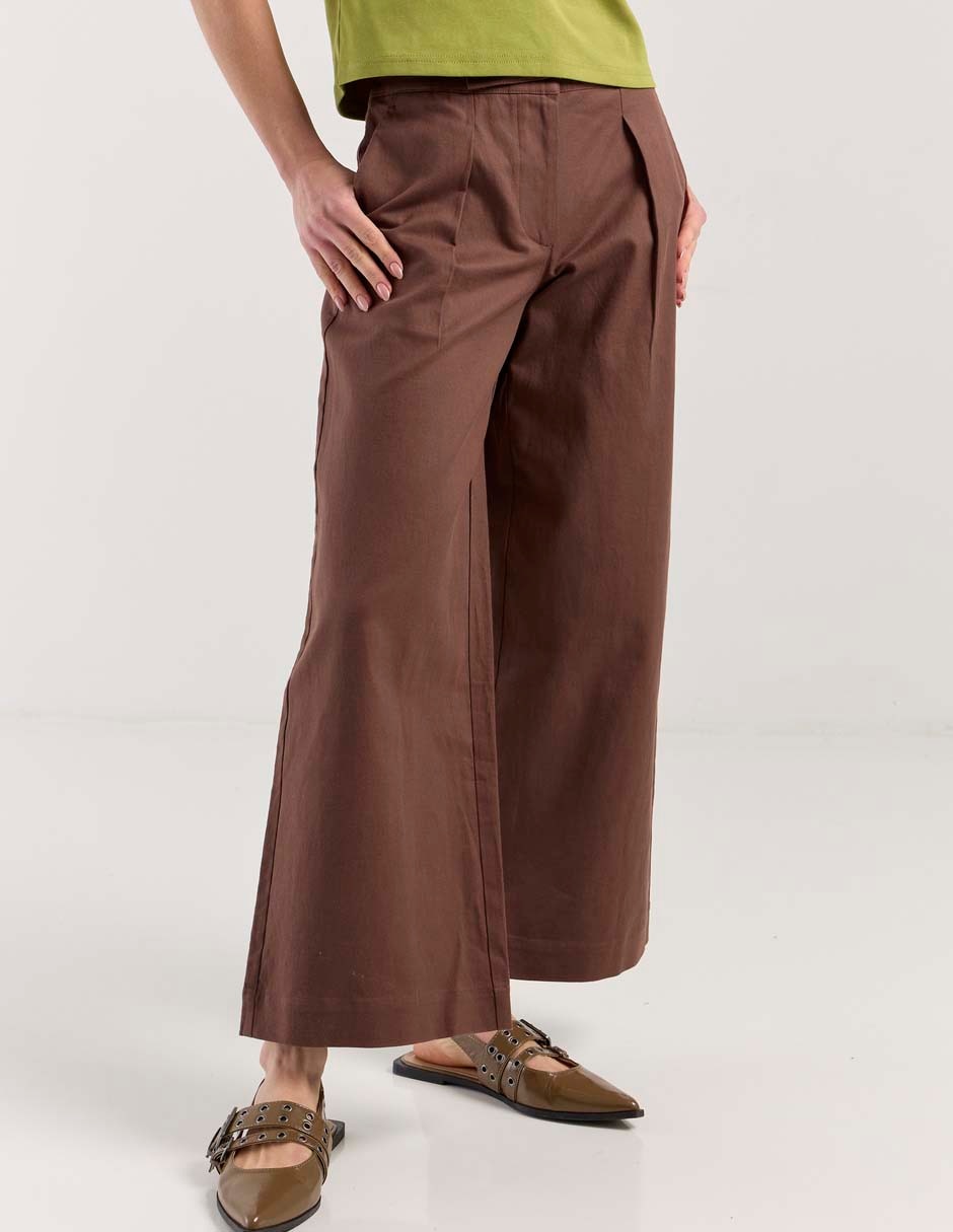 Pantalón acampanado amplio para mujer Pantalón acampanado amplio para mujer