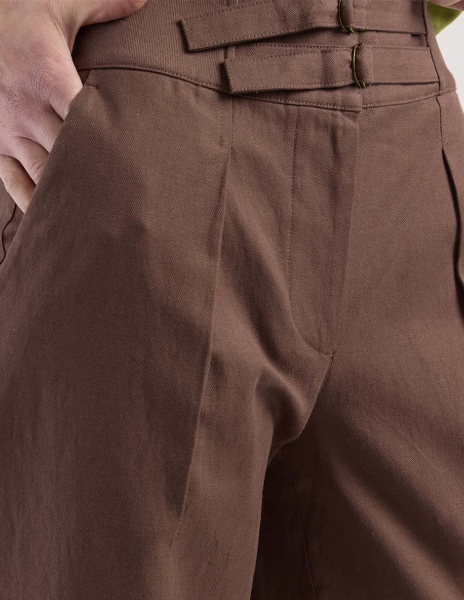 Pantalón acampanado Petite Studio amplio para mujer