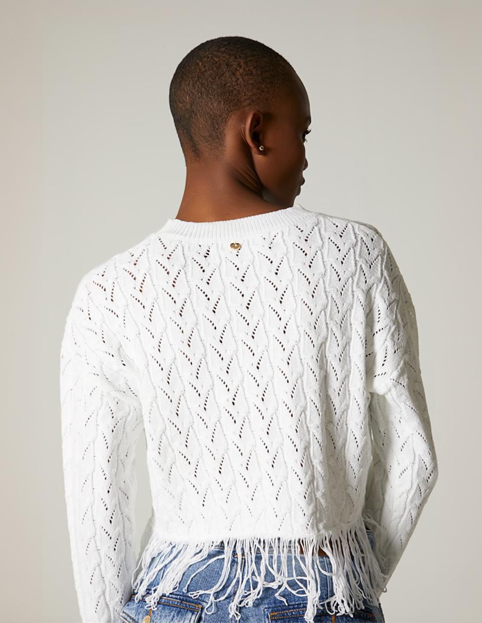Suéter cuello redondo para mujer