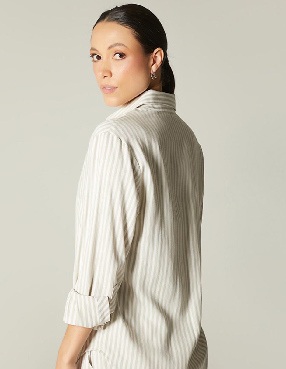 Blusa manga larga para mujer