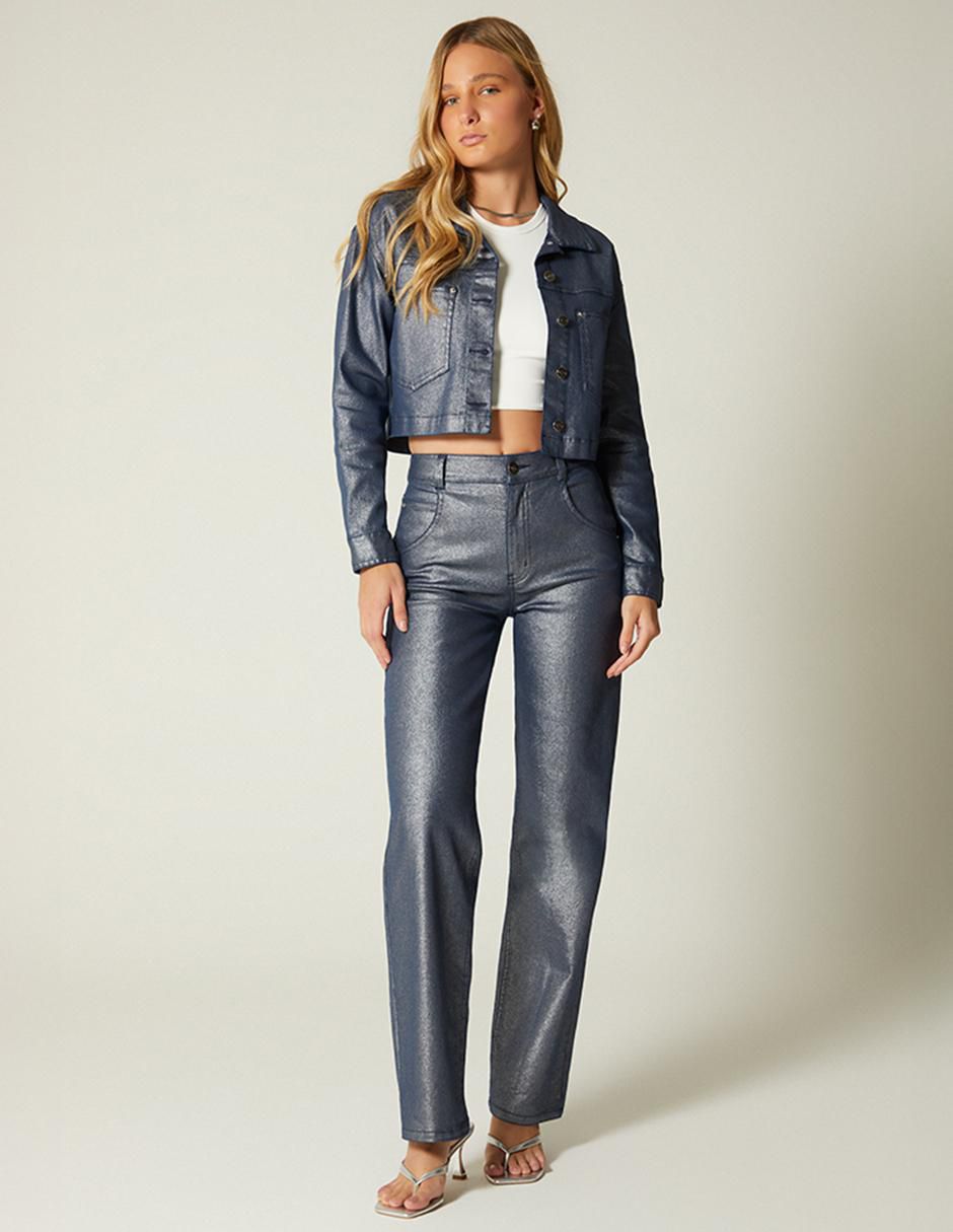 Chamarra Misisipi Denim Style impermeable para mujer 3