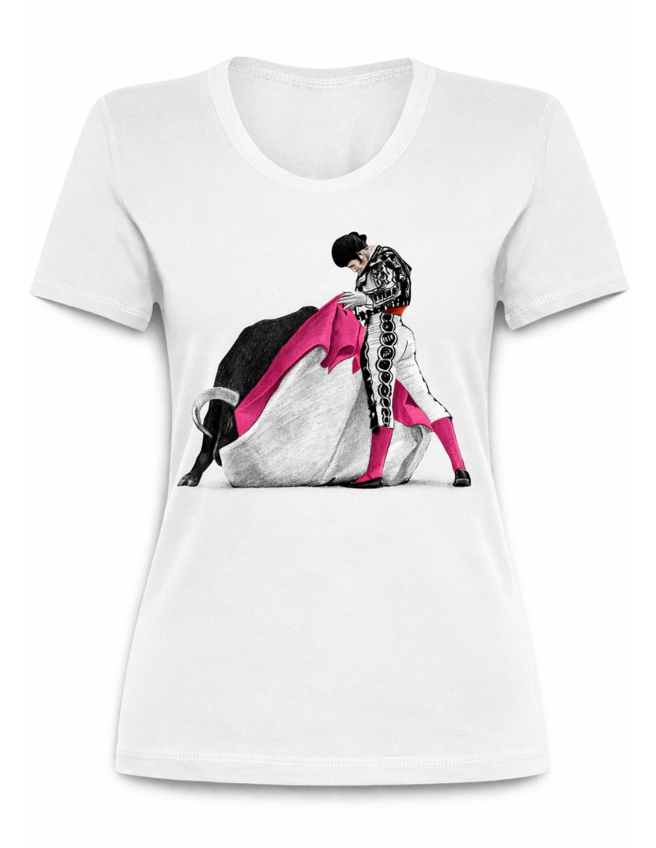 Playera manga corta Tauromaquia Arte Taurino cuello redondo para mujer 5