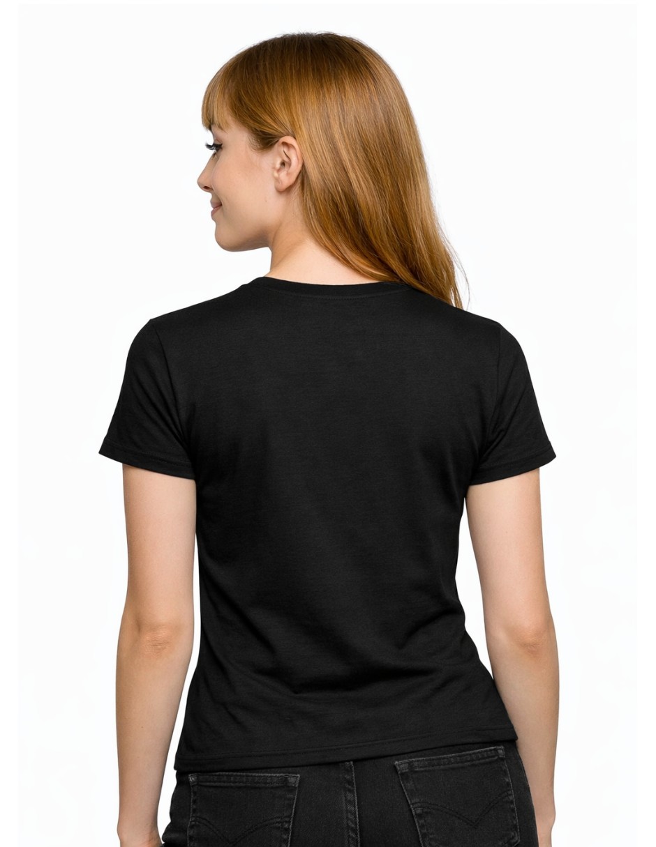 Playera manga corta Marëvnyk cuello redondo para mujer