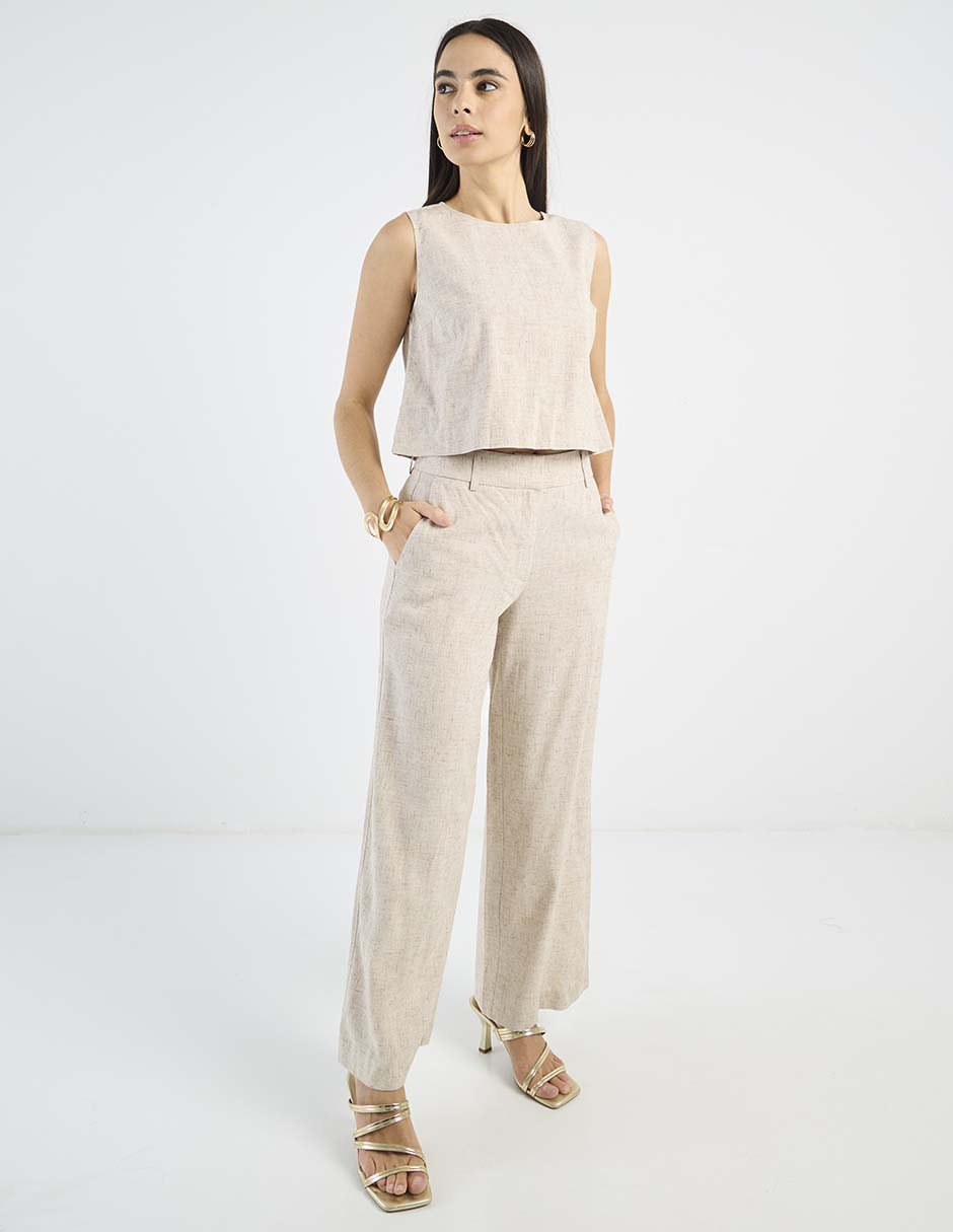 Pantalón Petite Studio amplio para mujer