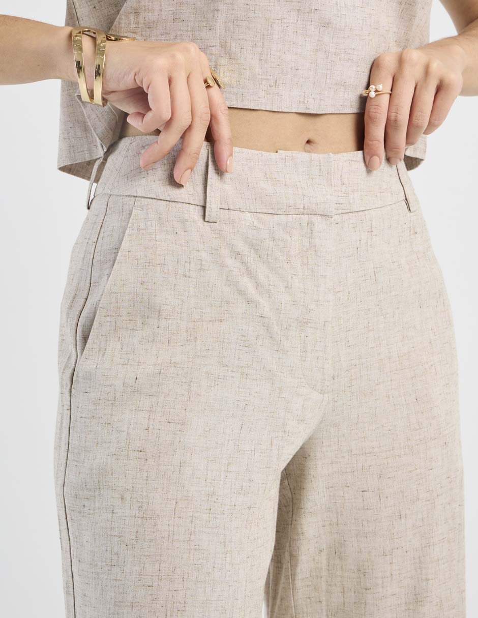 Pantalón Petite Studio amplio para mujer