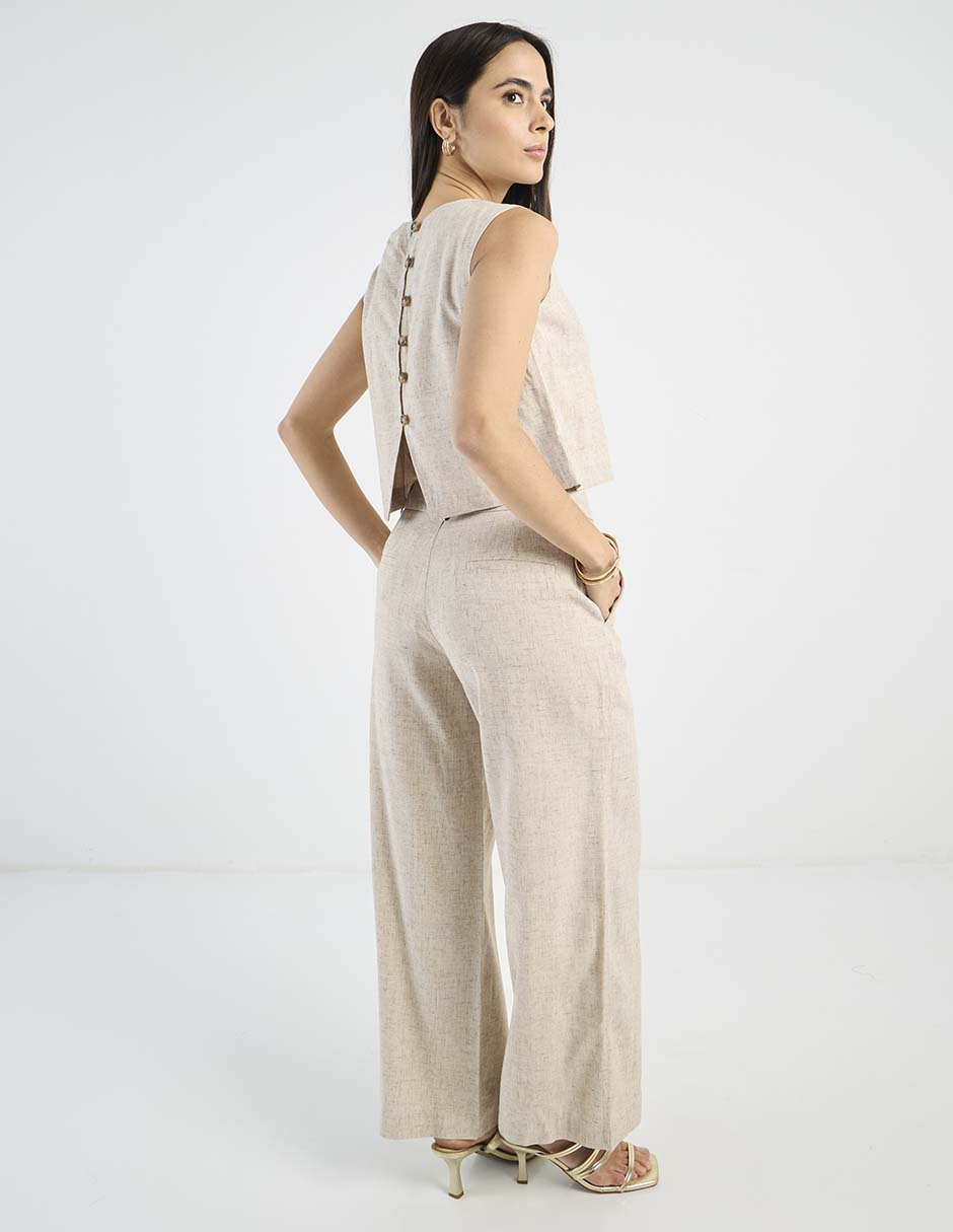 Pantalón Petite Studio amplio para mujer