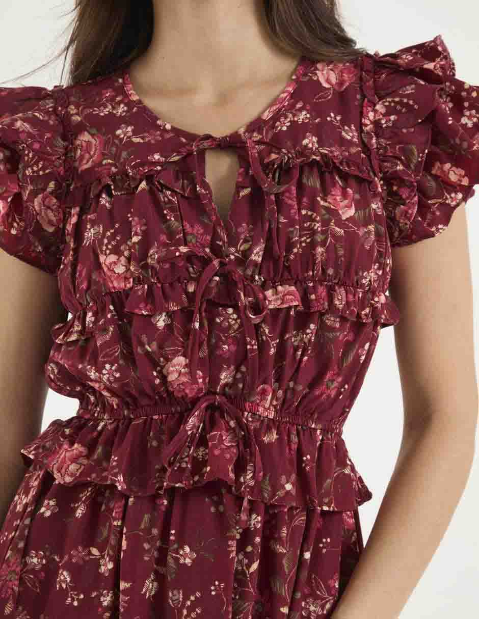 Vestido midi casual Moon River para mujer