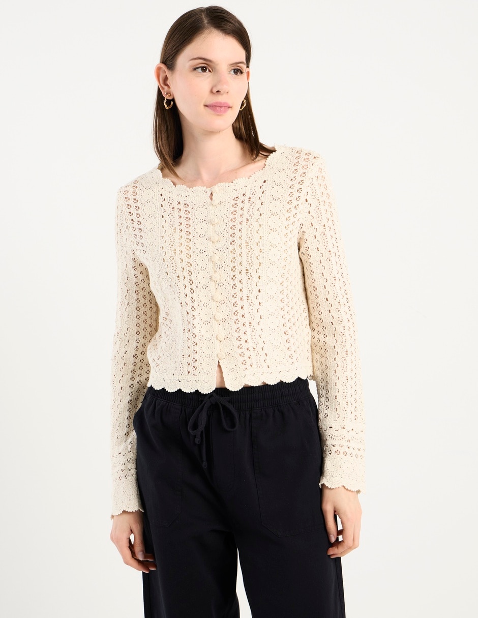 Suéter cuello redondo para mujer Suéter cuello redondo para mujer