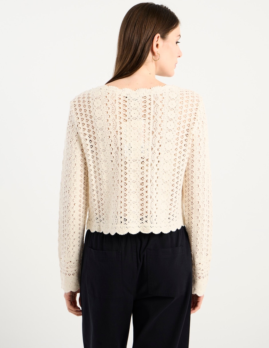 Suéter cuello redondo para mujer 6