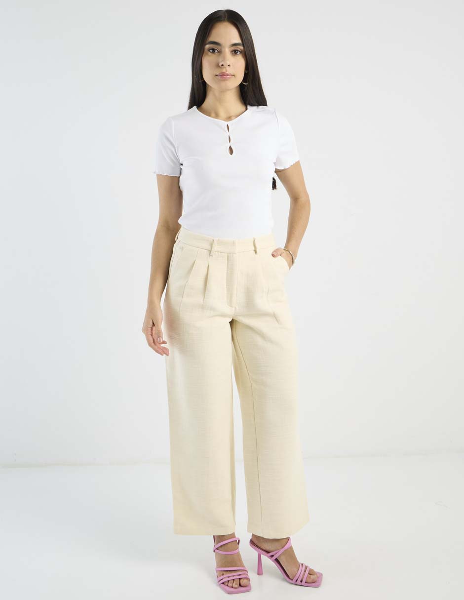 Pantalón coulotte straight para mujer 5