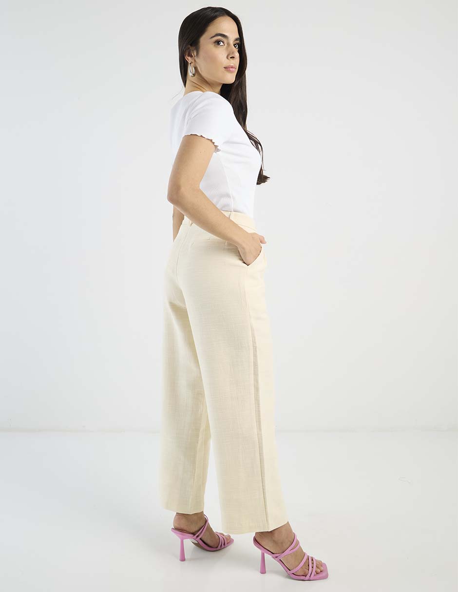 Pantalón coulotte straight para mujer 6