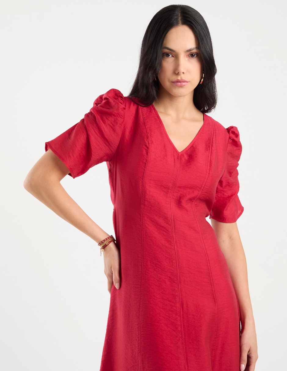 Vestido largo de fiesta escote V 10
