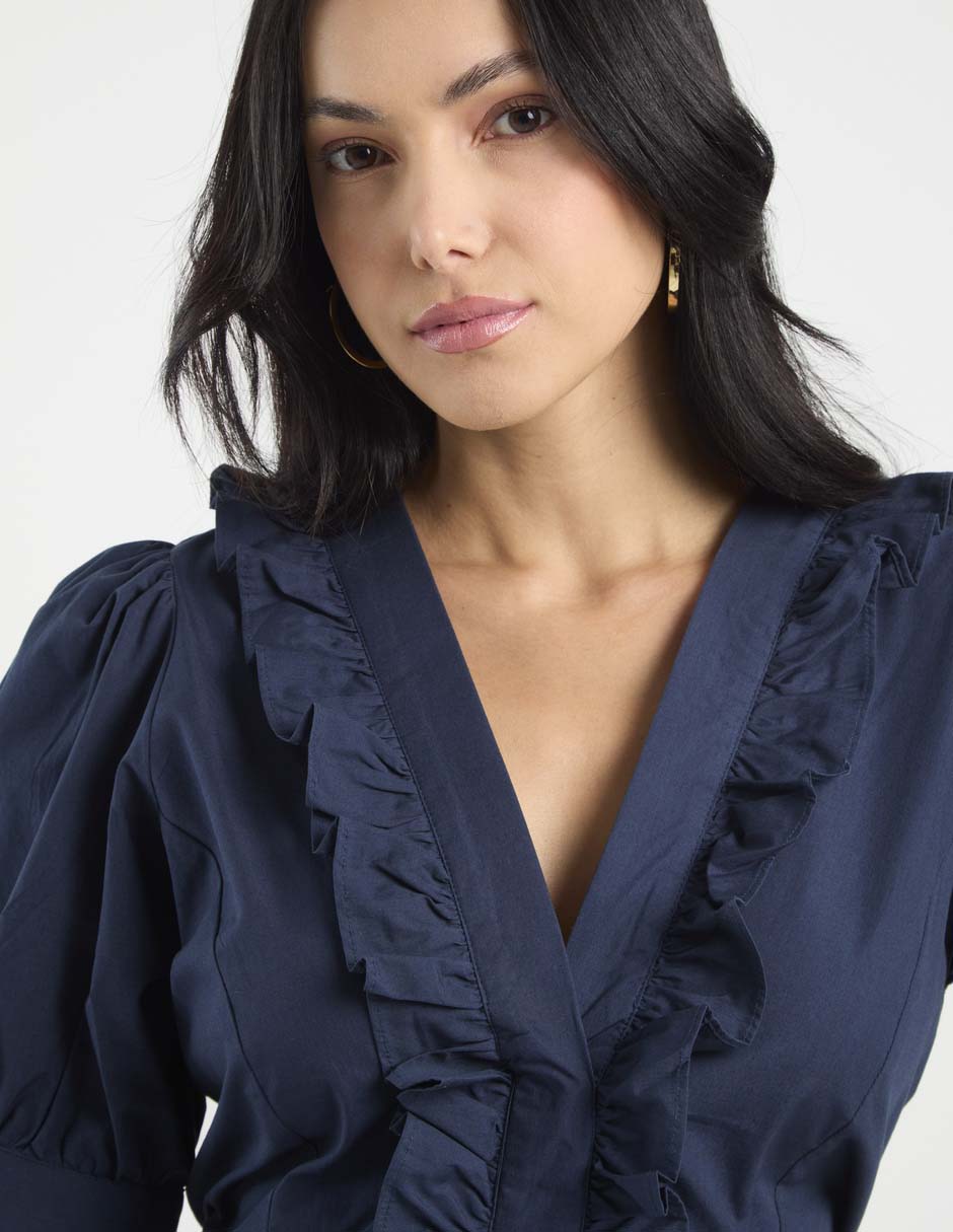 Jumpsuit de algodón formal estampado liso para mujer 10