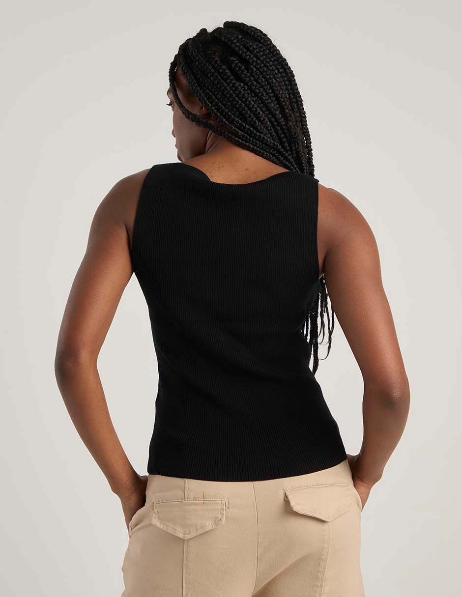 Top Map cuello redondo