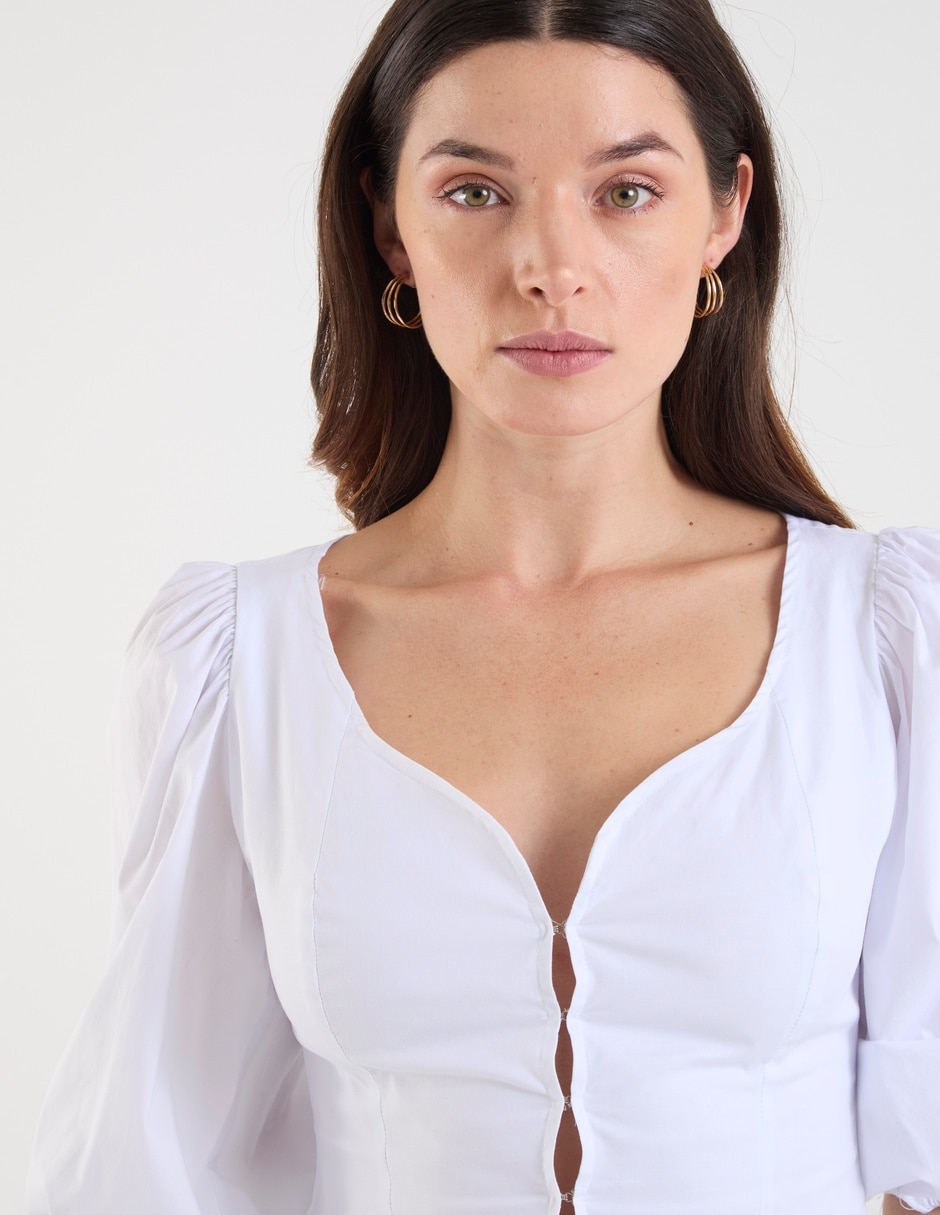 Blusa Map manga al codo para mujer