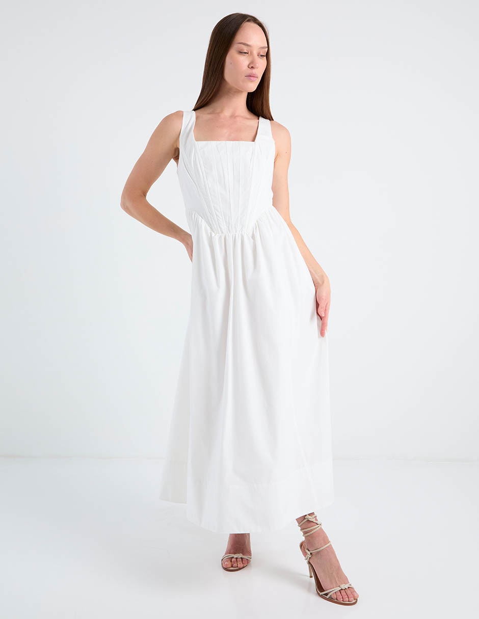Vestido crop casual Map para mujer