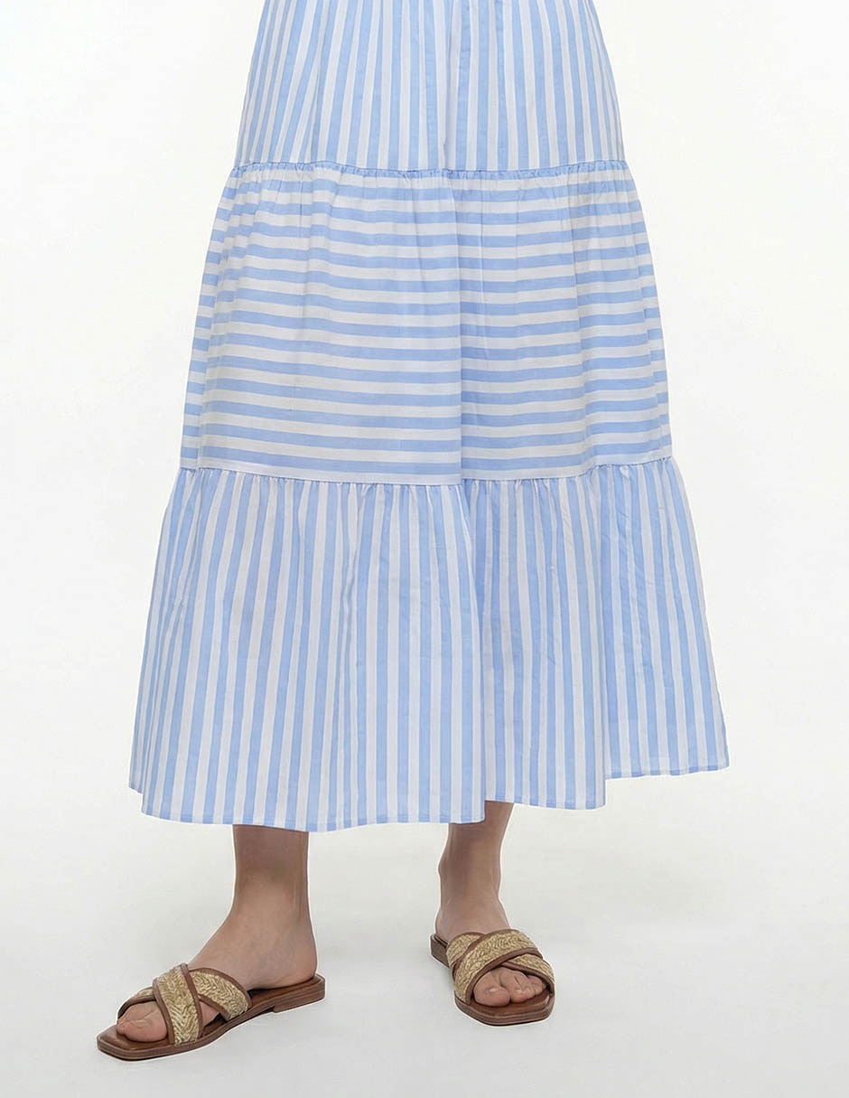 Vestido midi casual Map para mujer