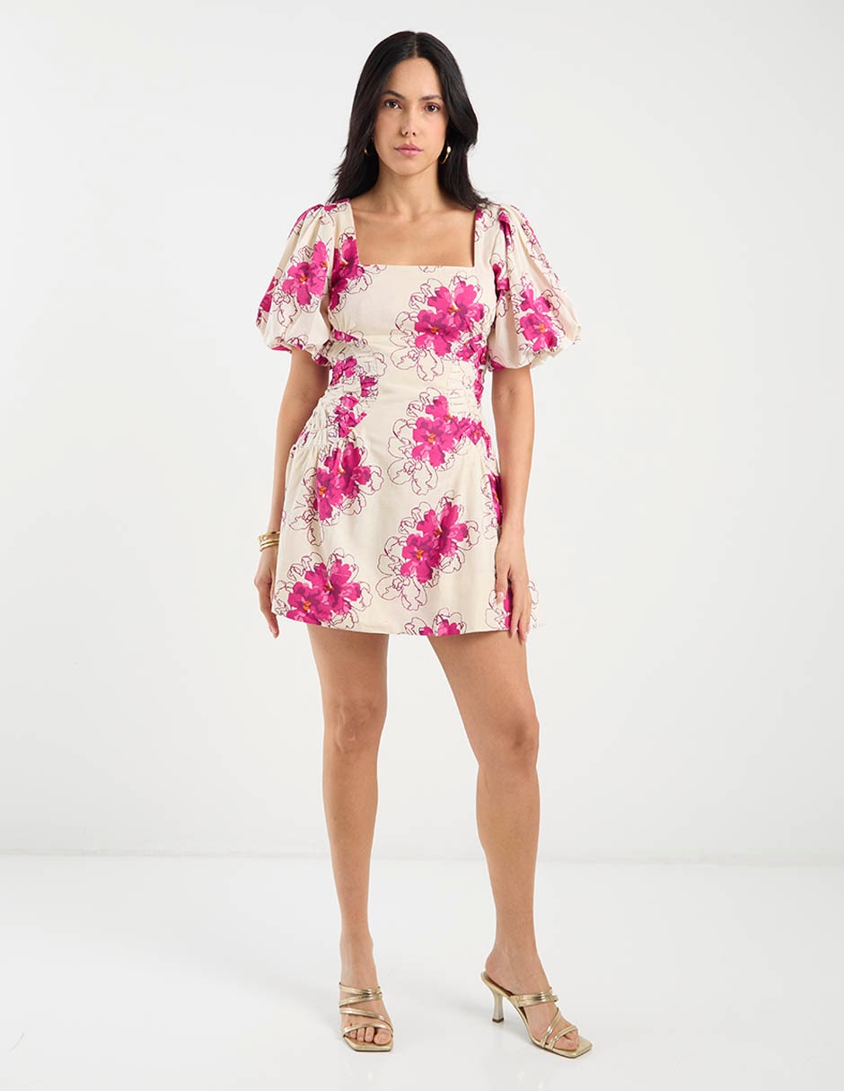 Vestido mini casual Map para mujer