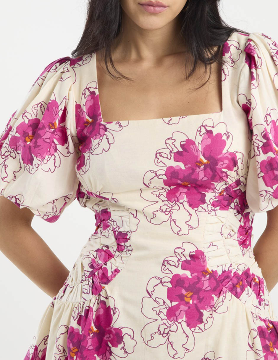 Vestido mini casual Map para mujer