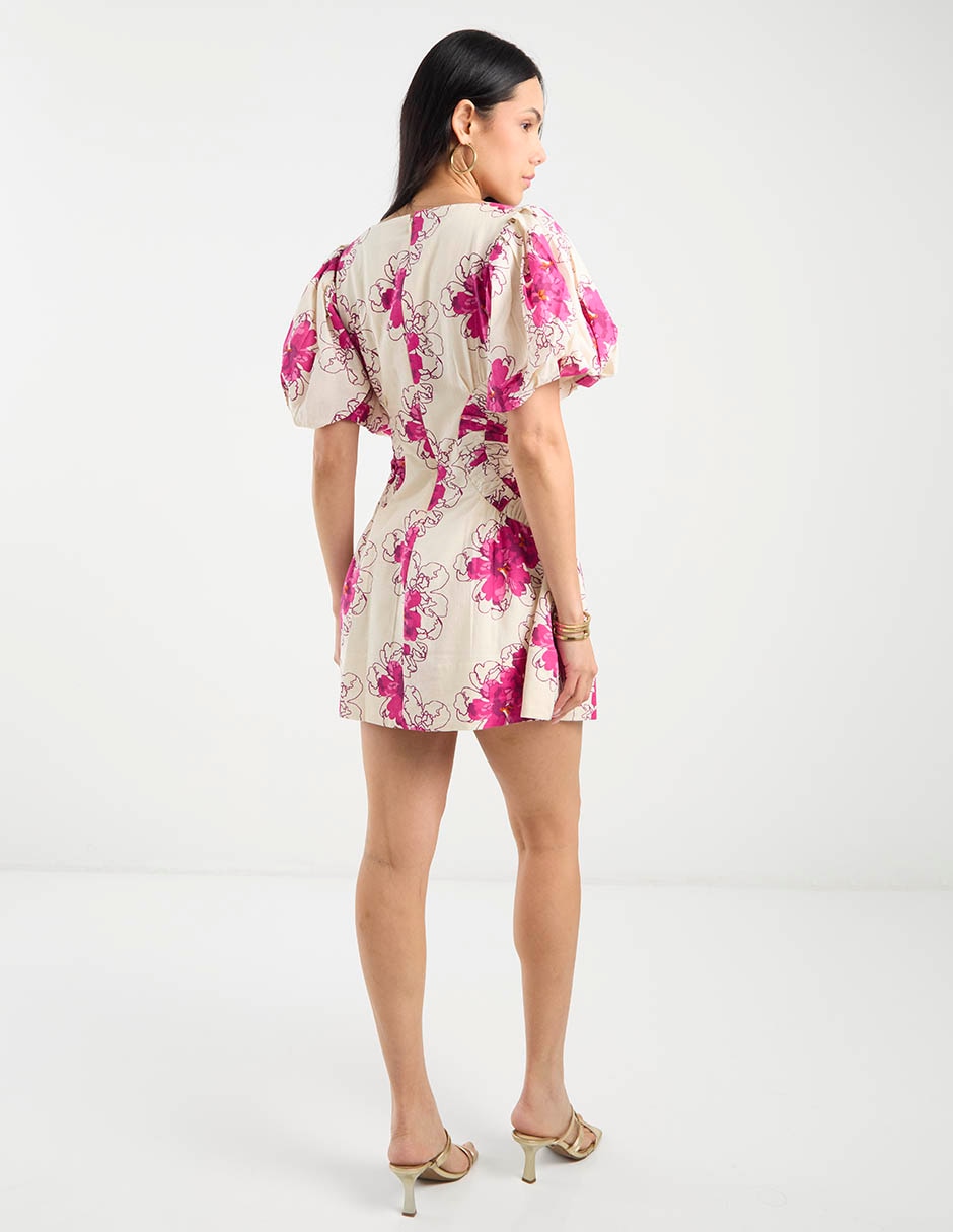 Vestido mini casual Map para mujer