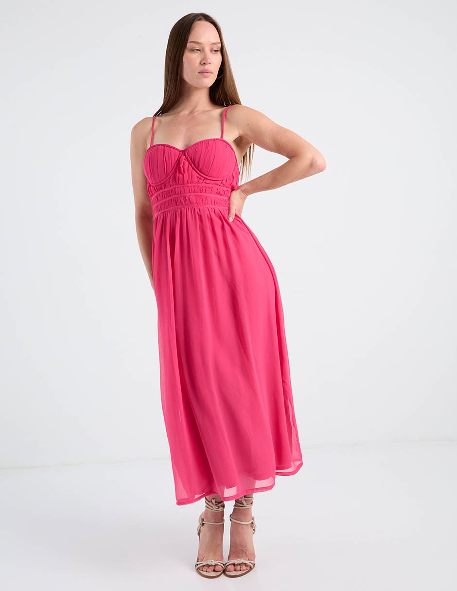 Vestido crop casual Map para mujer