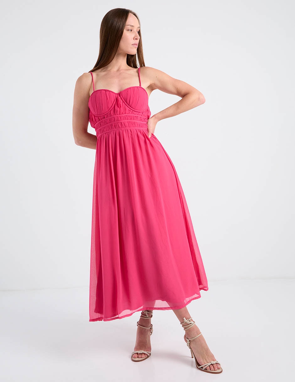 Vestido crop casual Map para mujer