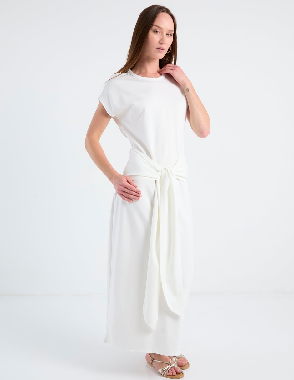 Vestido largo casual Map para mujer