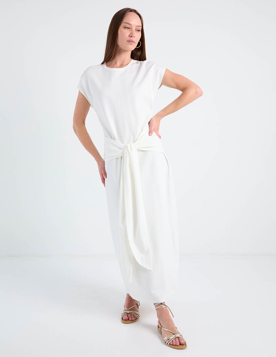 Vestido largo casual Map para mujer