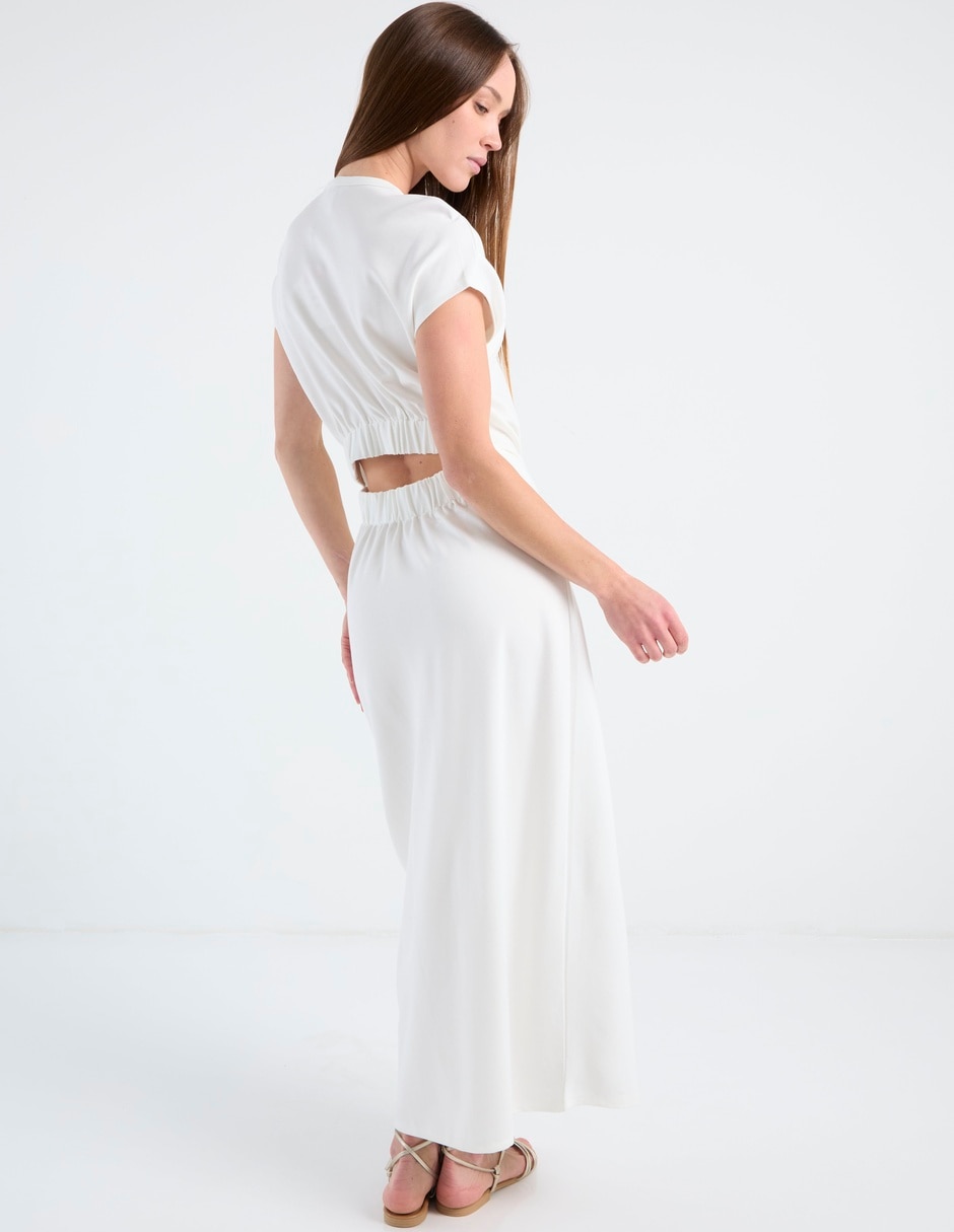 Vestido largo casual Map para mujer