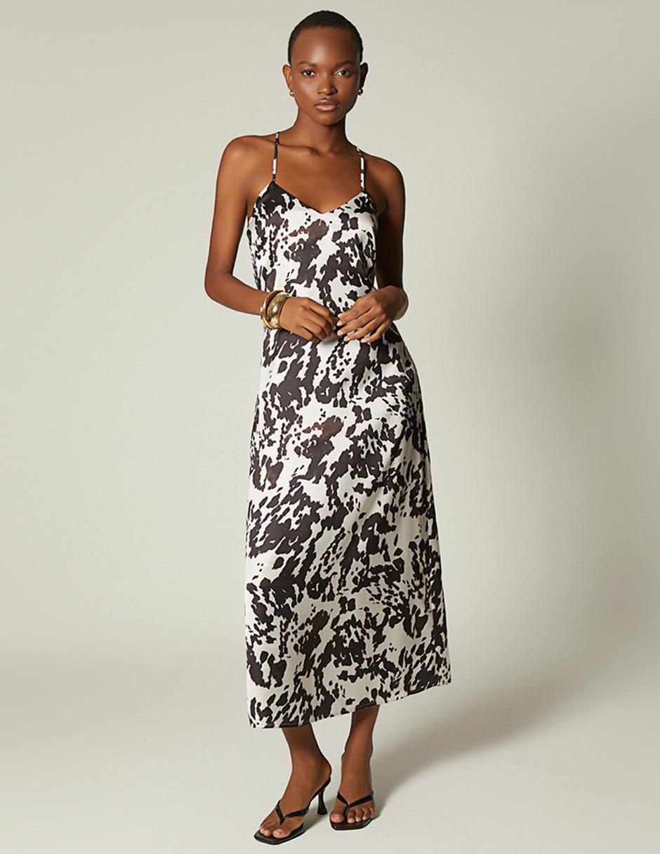 Vestido crop casual cow style alert para mujer