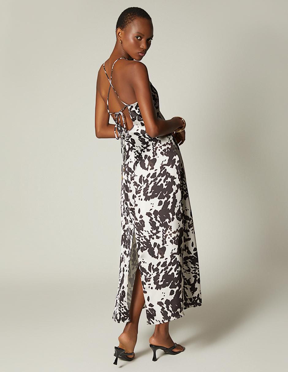 Vestido crop casual cow style alert para mujer