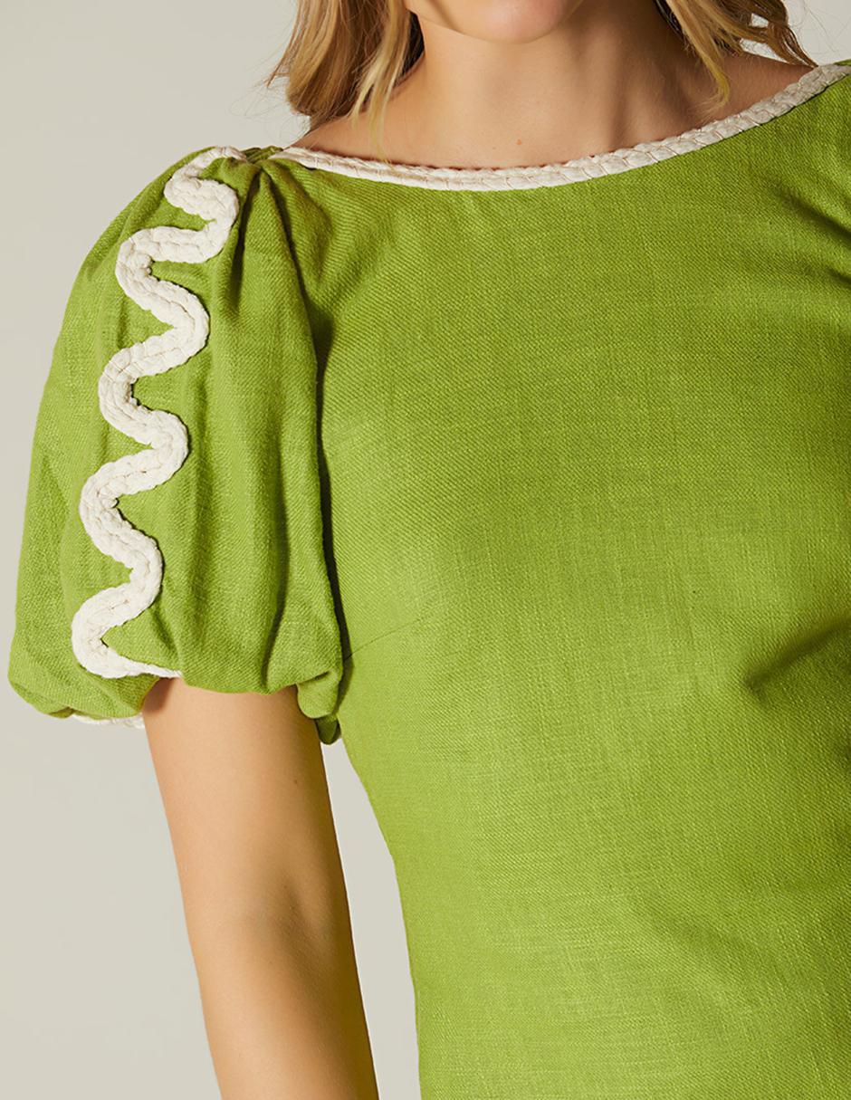 Vestido mini casual lazos para mujer