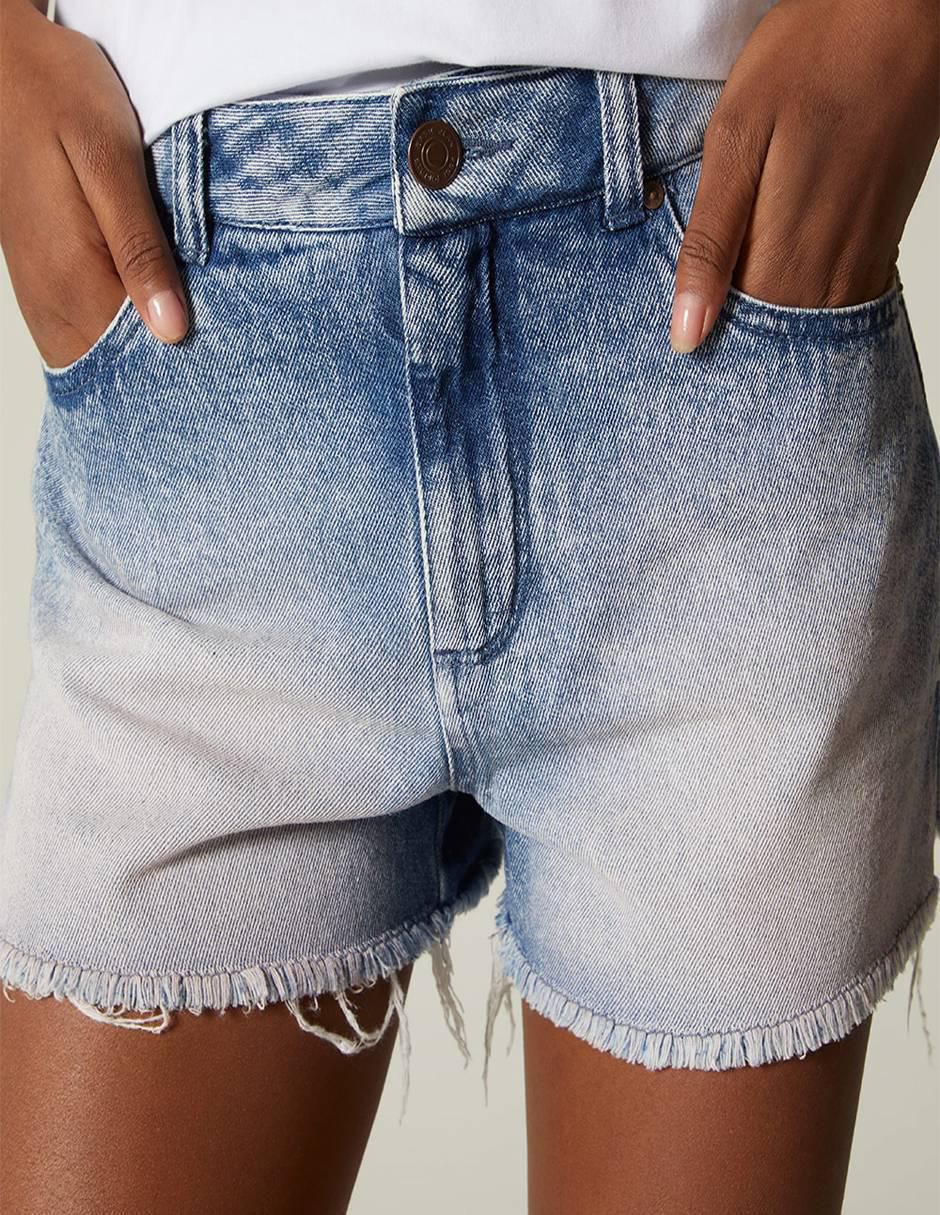 Short Pink Denim de mezclilla para mujer 3