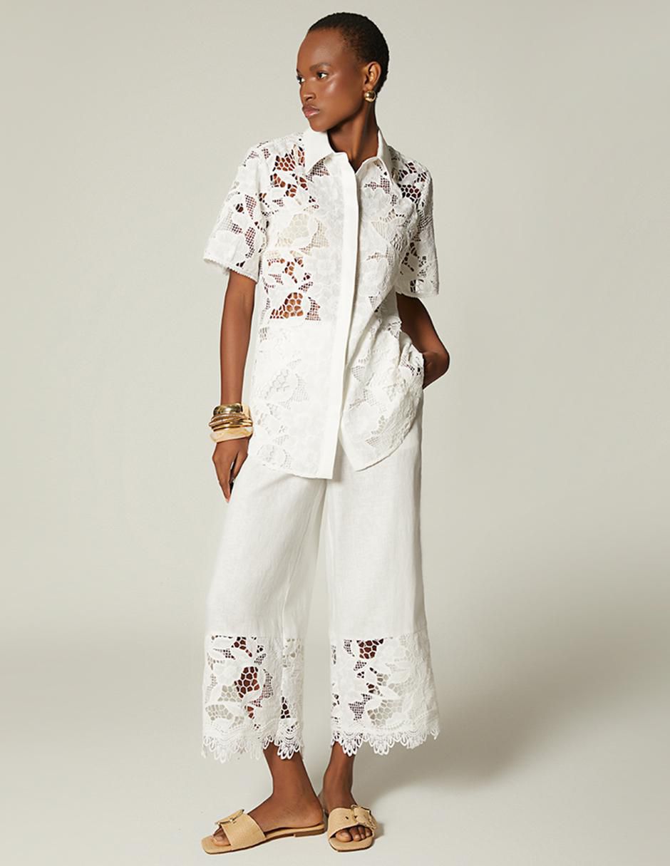Pantalón relaxed amplio para mujer