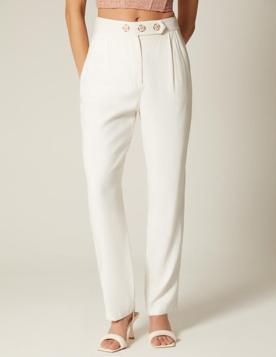 Pantalón chino straight para mujer Pantalón chino straight para mujer