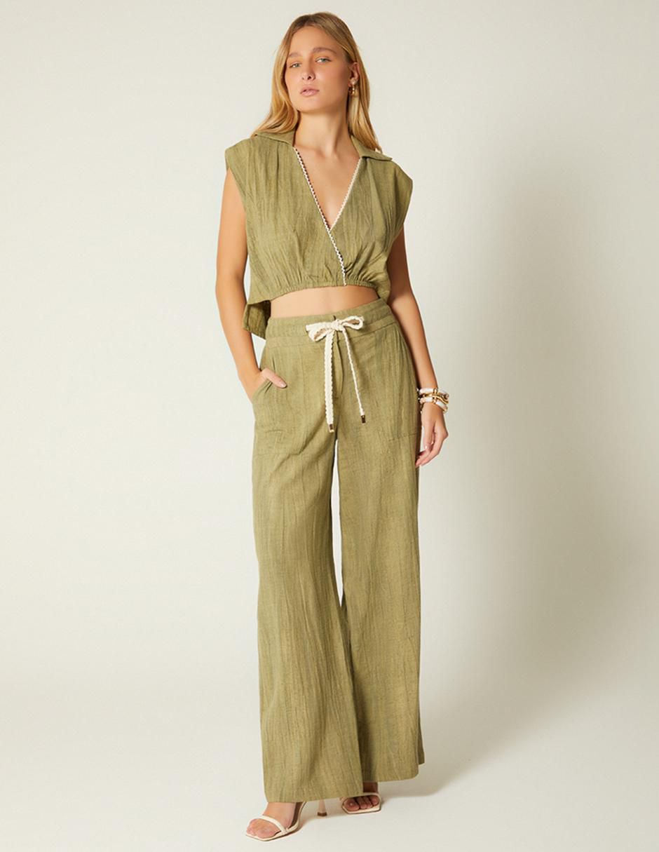 Pantalón relaxed amplio para mujer