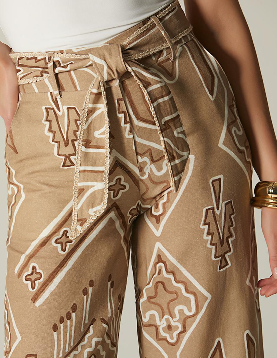 Pantalón relaxed amplio para mujer