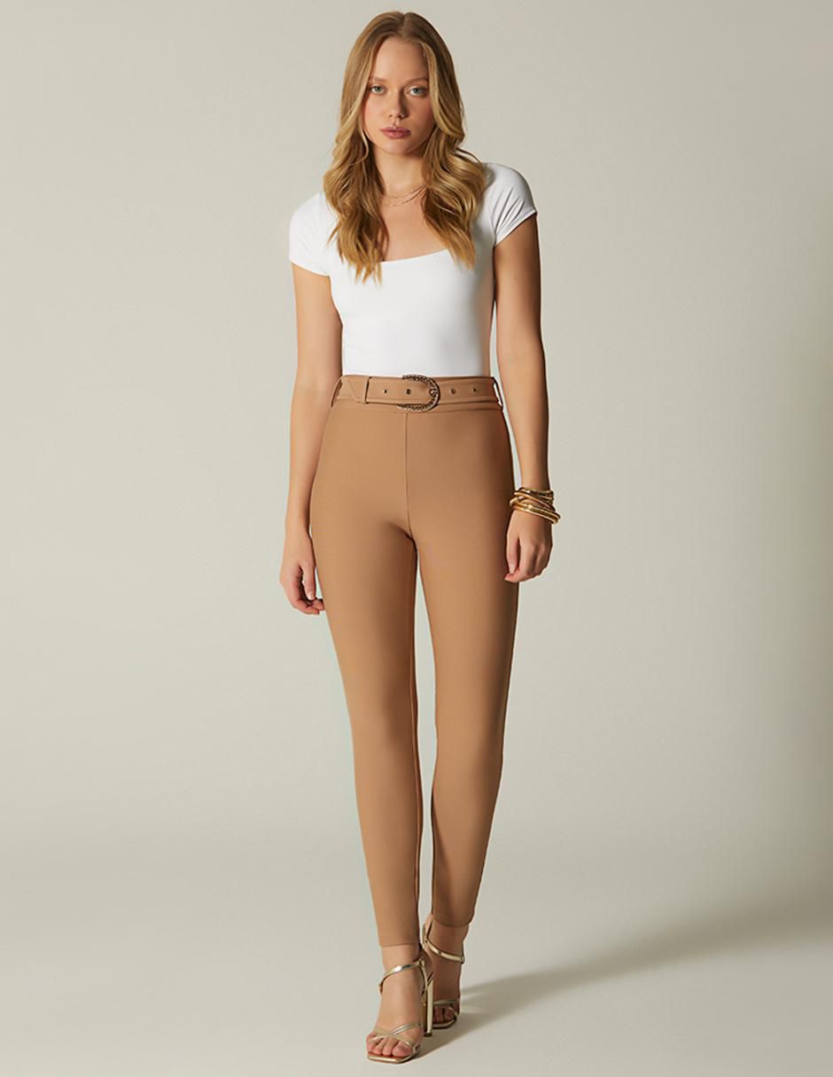Legging cintura alta con elástico para mujer