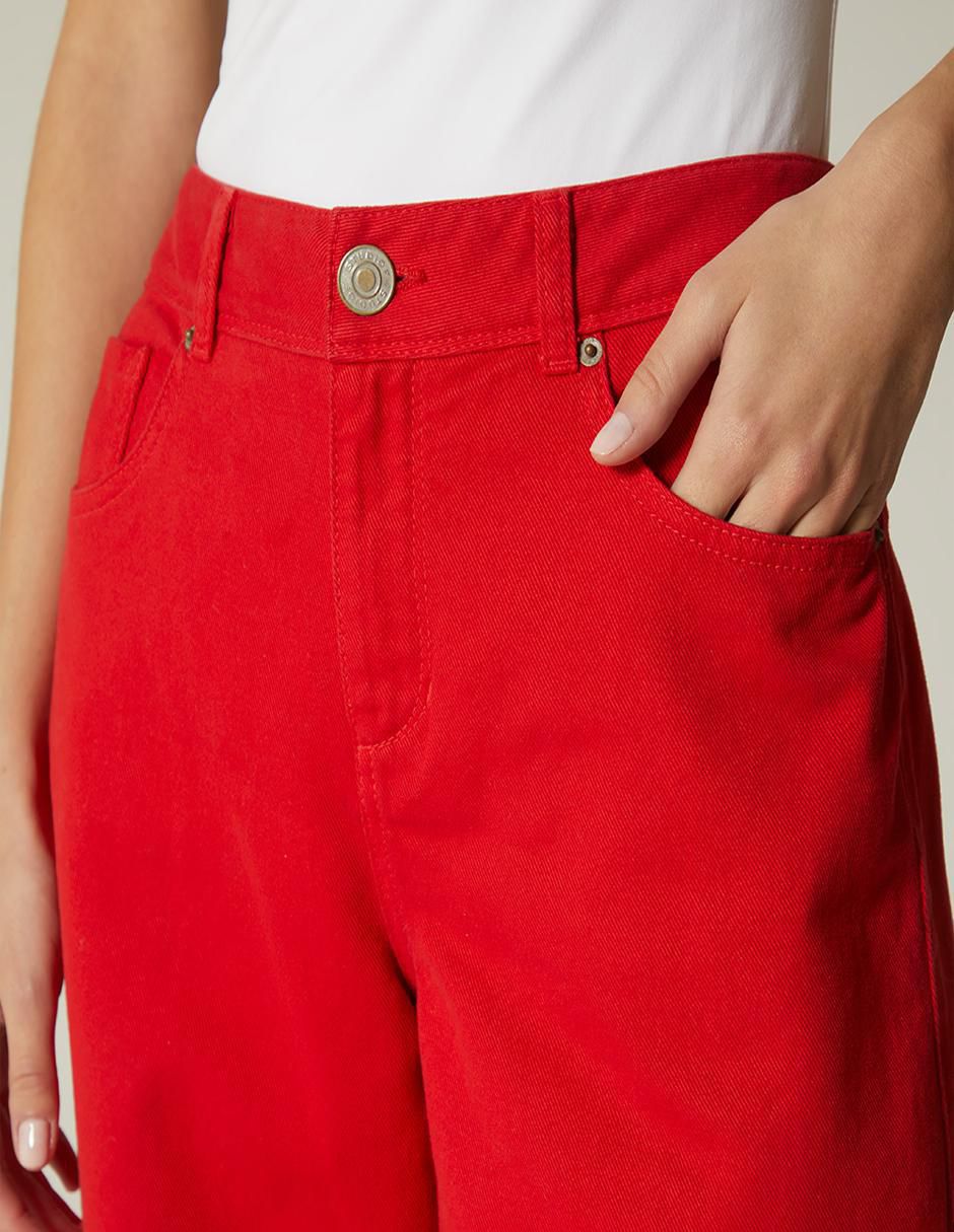 Jeans straight track alert para mujer