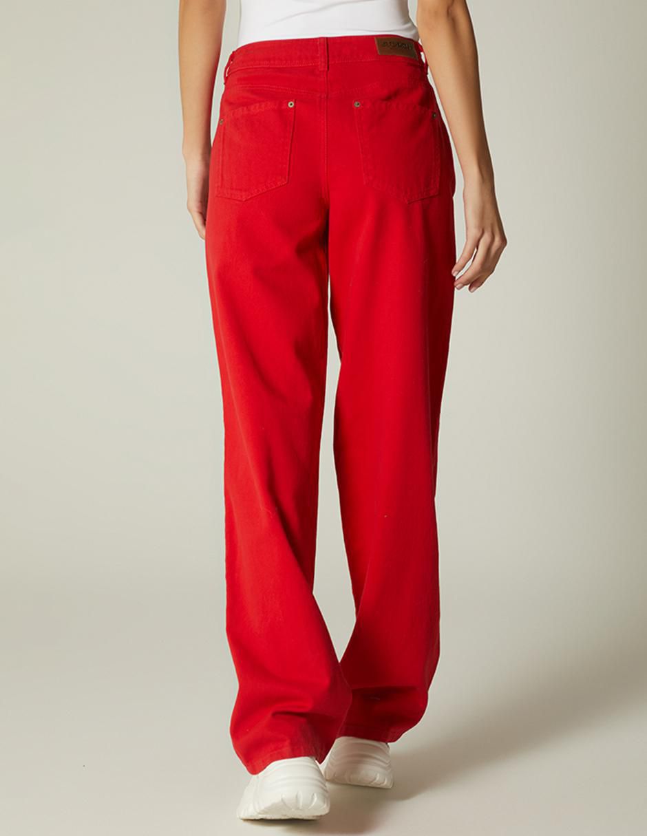 Jeans straight track alert para mujer