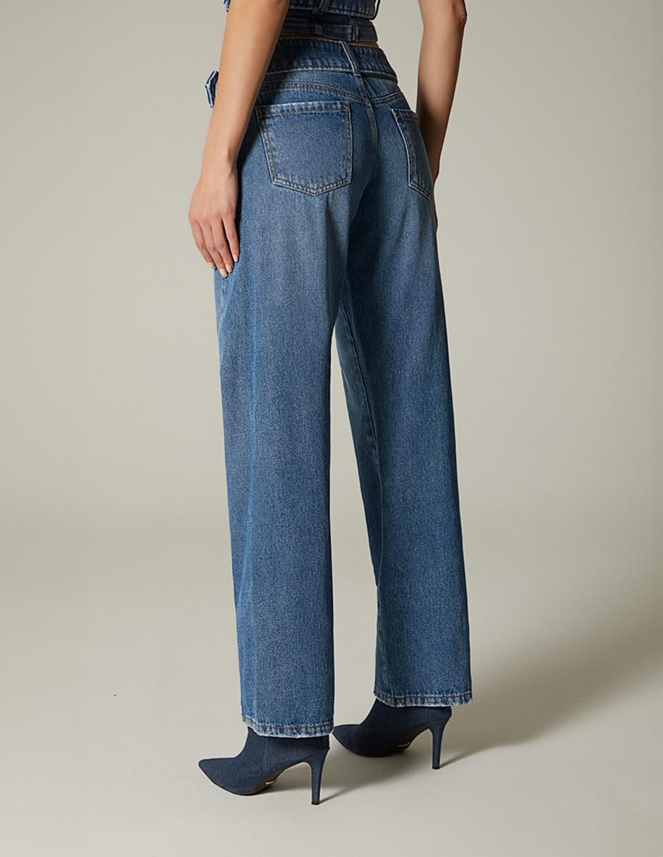 Jeans straight adana denim para mujer